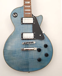 Agile AL-3200MCC Light Blue Flame MN Roasted Maple Fretboard