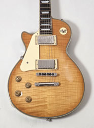 Agile AL-3200MCC Left-Handed Neck-Through Electric Guitar Lemon Burst Flame