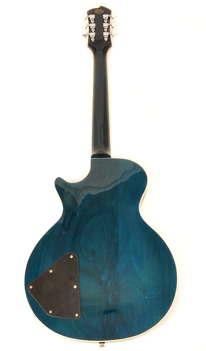Agile ALD-3010SE Slim Body Oceanburst Flame Korina Wood