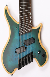 Agile Aphelion Pro 102528 EB MOD SS Blue/Green Headless Guitar (Advanced Order 3-16)