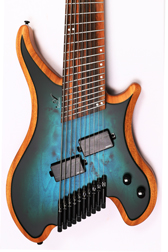 Agile Aphelion Pro 102528 EB MOD SS Blue/Green Headless Guitar 