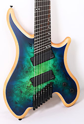 Agile Aphelion 82528 EB MOD SS Blue/Green Headless Guitar 