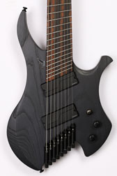 Agile Chiral Nirvana 82528 EB MOD SS Flat Black Headless Guitar Advanced Order 2-10