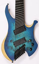 Agile Chiral Nirvana 82528 EB MOD SS Oceanburst Nat Headless Guitar