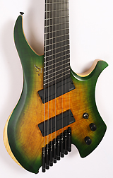 Agile Chiral Nirvana 82528 EB MOD SS Spalted Green Burst