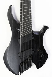 Agile Chiral Nirvana 82528 RL MOD SS Flat Black Headless Guitar Advanced Order 4-27