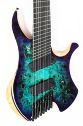 Agile Chiral Nirvana 82528 RL MOD SS Gloss Blue-Purple Headless Guitar Advanced Order (4-27)
