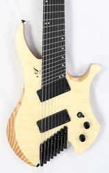 Agile Chiral Nirvana 82528 RL MOD SS GL Nat Fame Dot Headless Guitar Advanced Order (4-27)