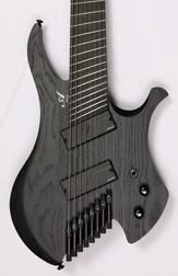 Agile Chiral Nirvana 82528 RL MOD SS Flat Black Headless Guitar Advanced Order (7-1)