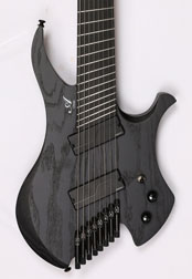 Agile Chiral Nirvana 82730 RL MOD SS Flat Black Headless Guitar Advanced Order (7-1)