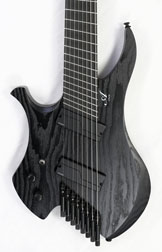 Agile Chiral Nirvana 82831 RL MOD SS Flat Black Left Handed Headless Guitar Advanced Order (12-31)