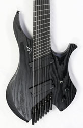 Agile Chiral Nirvana 82831 RL MOD SS Flat Black Headless Guitar Advanced Order (4-25)