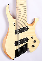Agile Chiral Parallax 102528 MN CEP Nat Flame Headless Guitar
