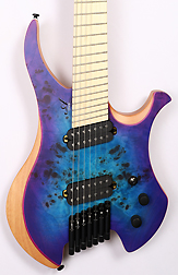 Agile Chiral Parallax 72527 MN Blue / Purple Headless Guitar (Advanced Order 8-31)