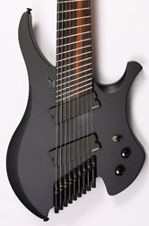 Agile Chiral Parallax 92528 EB EMG X Flat Black Headless Guitar (Advanced Order 3-16)