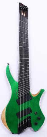 Agile Chiral Nirvana 82528 EB MOD SS Green Metallic Flake  Headless Guitar