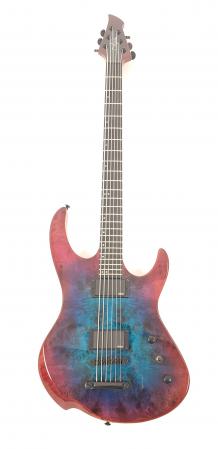 Agile Intrepid Pro Bass 6 EB EMG 630 Blue Purple Burl
