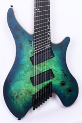 Agile Geodesic Pro 82528 EB MOD SS Green/Blue Burst Headless Guitar