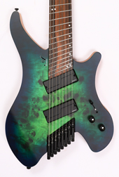 Agile Geodesic Pro 82730 EB MOD SS Green/Blue Burst Headless Fan Fret Guitar