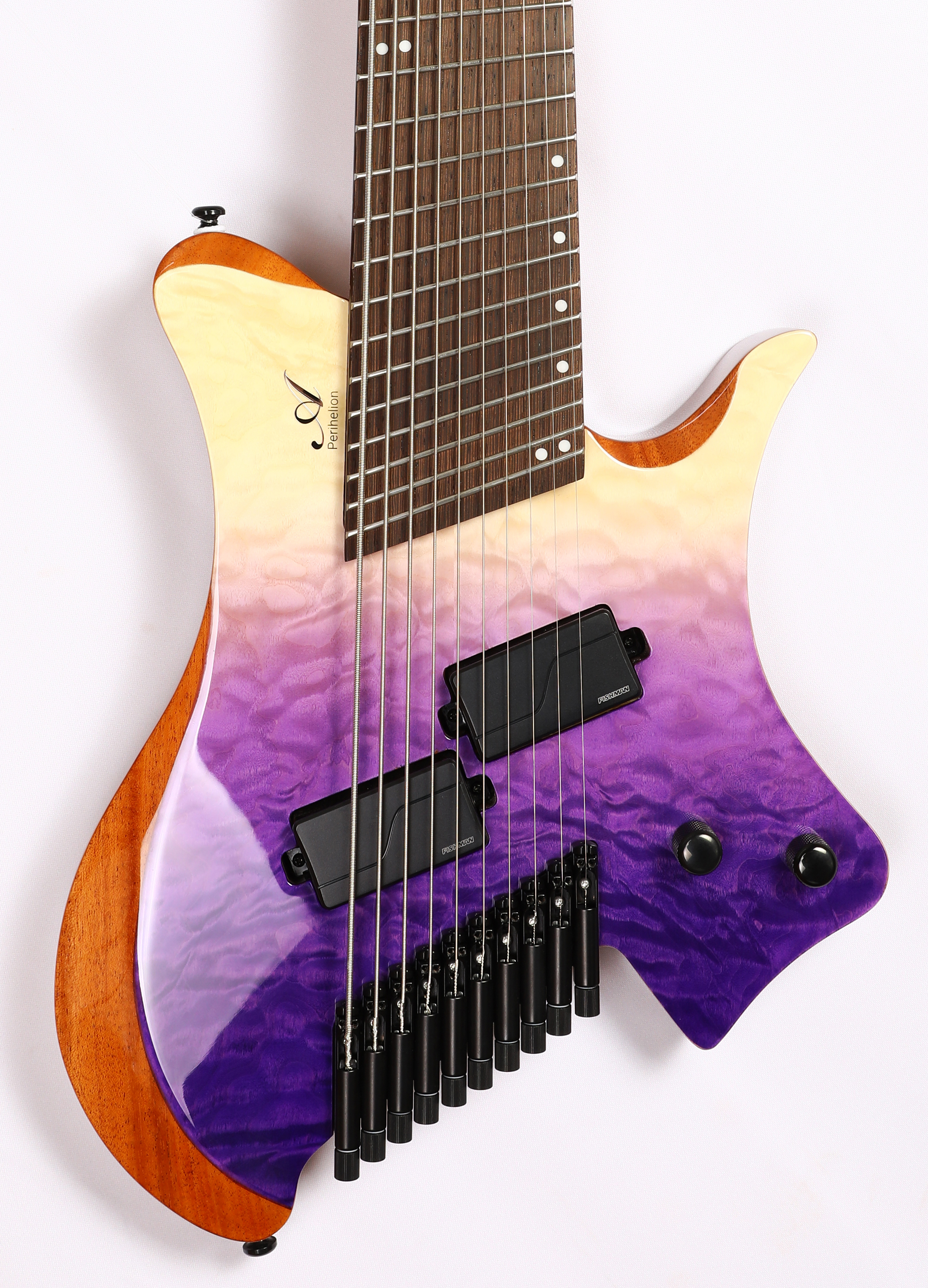 Agile Perihelion Pro 102528 MOD GL Purple Fade Q Headless Guitar