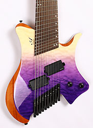 Agile Perihelion Pro 102528 MOD GL Purple Fade Q Headless Guitar