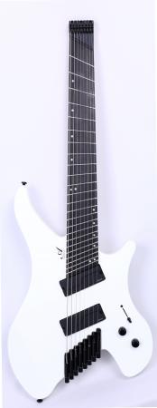 Agile Geodesic Pro 82528 EB MOD SS White Headless Fan Fret Guitar