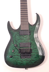 Agile Interceptor Pro 727 EB EMG Tribal Green Left Handed � 7-String 27