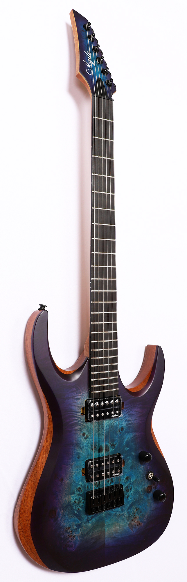 エレキー ダブルレバー パドル　Eagle Agile Legacy Plus 627 EB Satin Blue / Purple Burst Baritone