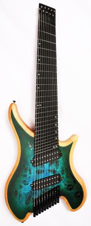 Agile Aphelion Pro 102528 EB CEP SS Blue/Green Headless Guitar