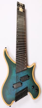 Agile Aphelion Pro 102528 EB MOD SS Blue/Green Headless Guitar (Advanced Order 3-16)