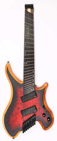 Agile Aphelion 82528 EB MOD SS Red/Blackburst Headless Guitar