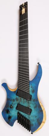 Agile Chiral Nirvana 82528 EB MOD SS Oceanburst Nat Left Headless Guitar