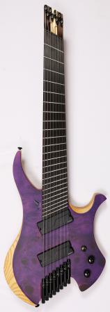 Agile Chiral Nirvana 82528 EB MOD SS Satin Purple Burl Headless Guitar Advanced Order (7-12)