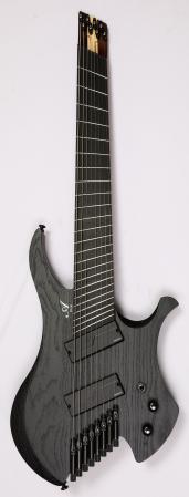 Agile Chiral Nirvana 82528 RL MOD SS Flat Black Headless Guitar