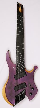 Agile Chiral Nirvana 82528 RL MOD SS Purple Headless Guitar