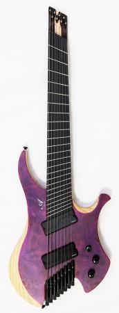 Agile Chiral Nirvana 82528 RL MOD SS Purple Headless Guitar