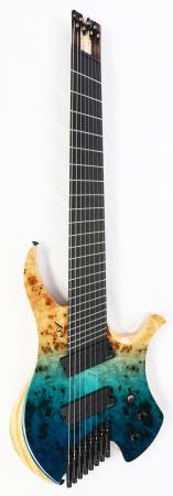 Agile Chiral Nirvana 82730 RL MOD SS Reverse Blue Fade Headless Guitar Advanced Order (4-25)