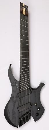 Agile Chiral Nirvana 82730 RL MOD SS Flat Black Headless Guitar