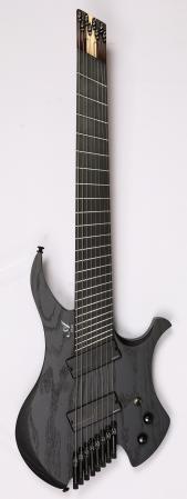 Agile Chiral Nirvana 82730 RL MOD SS Flat Black Headless Guitar Advanced Order (7-1)