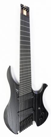 Agile Chiral Nirvana 92730 RL MOD SS Flat Black 9 String Headless Guitar Advanced Order (4-27)