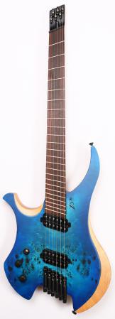 Agile Chiral Parallax 62527 RN Satin Oceanburst Nat Left Handed Headless Guitar