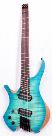 Agile Chiral Parallax 62527 Oceanburst Flame Left Handed Headless Guitar Advanced Order 6/18