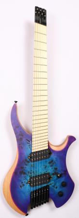 Agile Chiral Parallax 72527 MN Blue / Purple Headless Guitar 