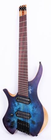 Agile Chiral Parallax 72527 Satin Blue / Purple Left Handed Headless Guitar (Advanced Order 2-10)