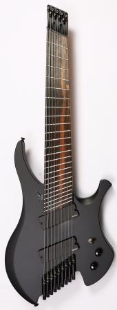 Agile Chiral Parallax 92528 EB EMG X Flat Black Headless Guitar 