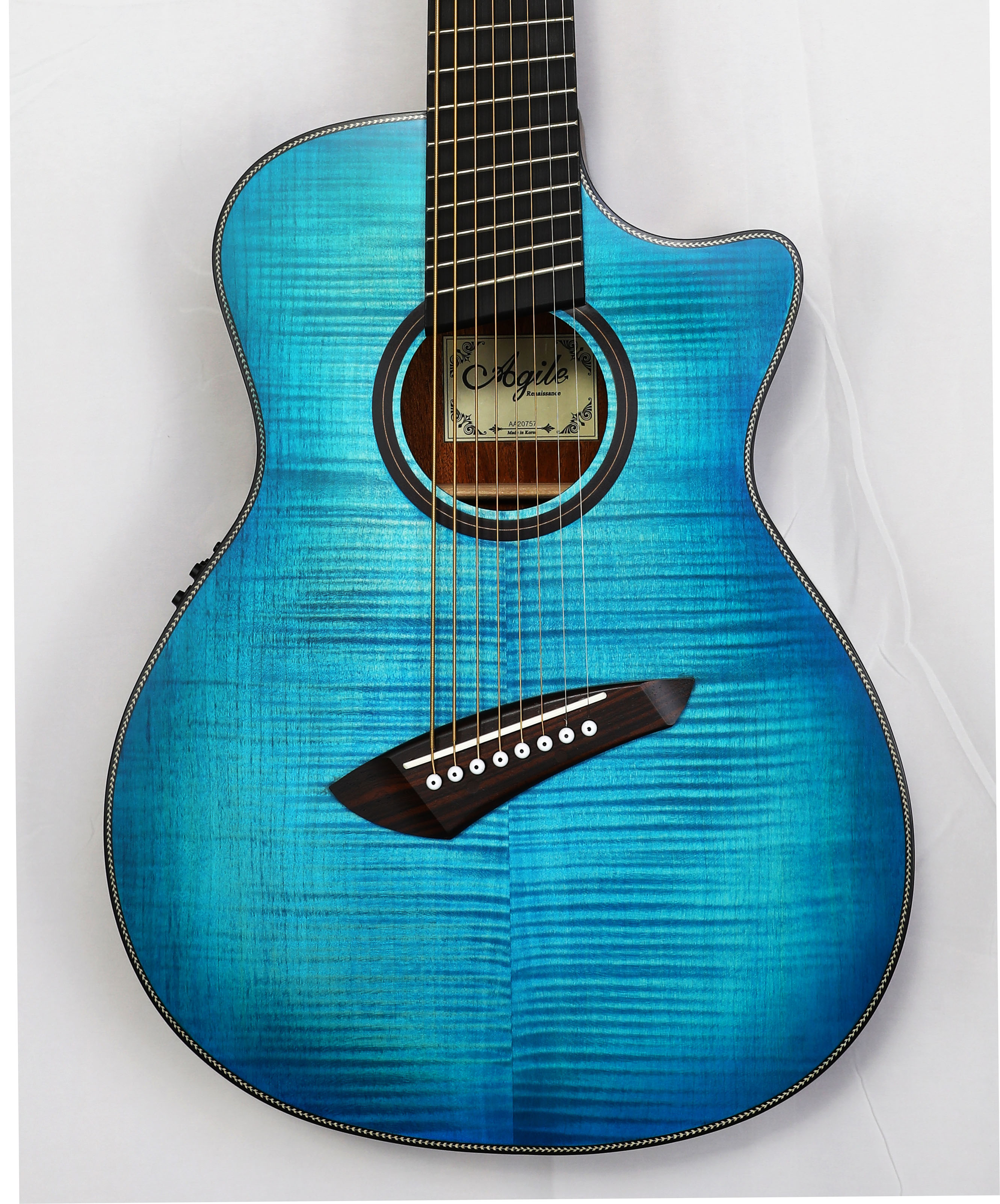 Agile Renaissance 82527 RL EQ Oceanburst Flame 8 String