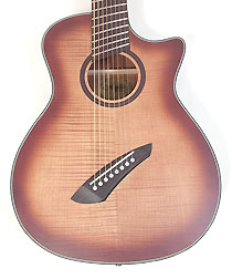 Agile Renaissance 82730 RN EQ TE Flame Steel String 8 String Acoustic Multiscale