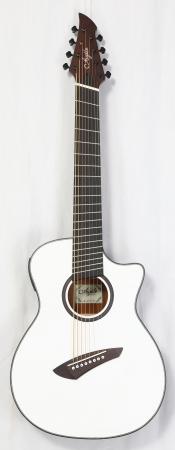 Agile Renaissance 82527 EQ RL White EQ 8 String Acoustic Multiscale B Stock