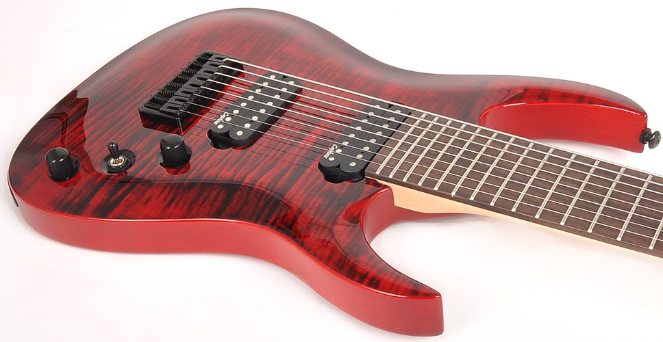Agile guitars Interceptor 828   8弦ギター Agile Interceptor Pro 828 EB CP KH Purple Black Quilt