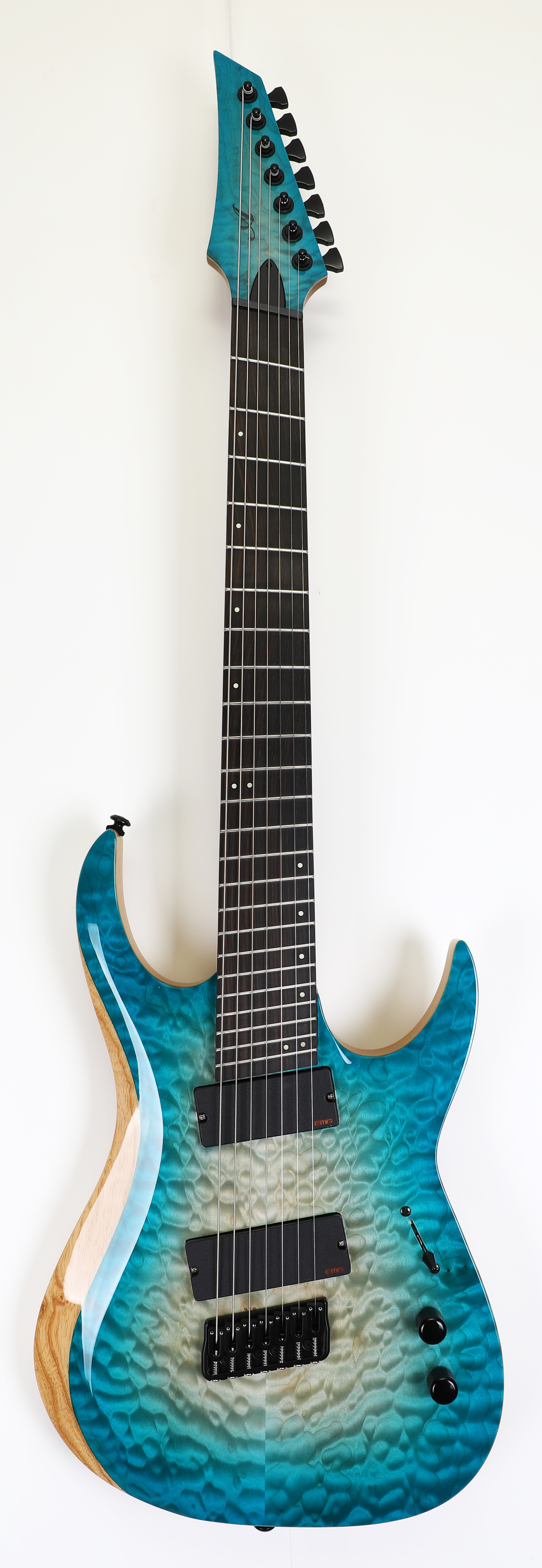 再入荷！　TLS　 STANDARD FIN SINGLE 7” 　BLUE LTD ZH EC-7B Black Aqua Satin (2016) - Guitar Compare